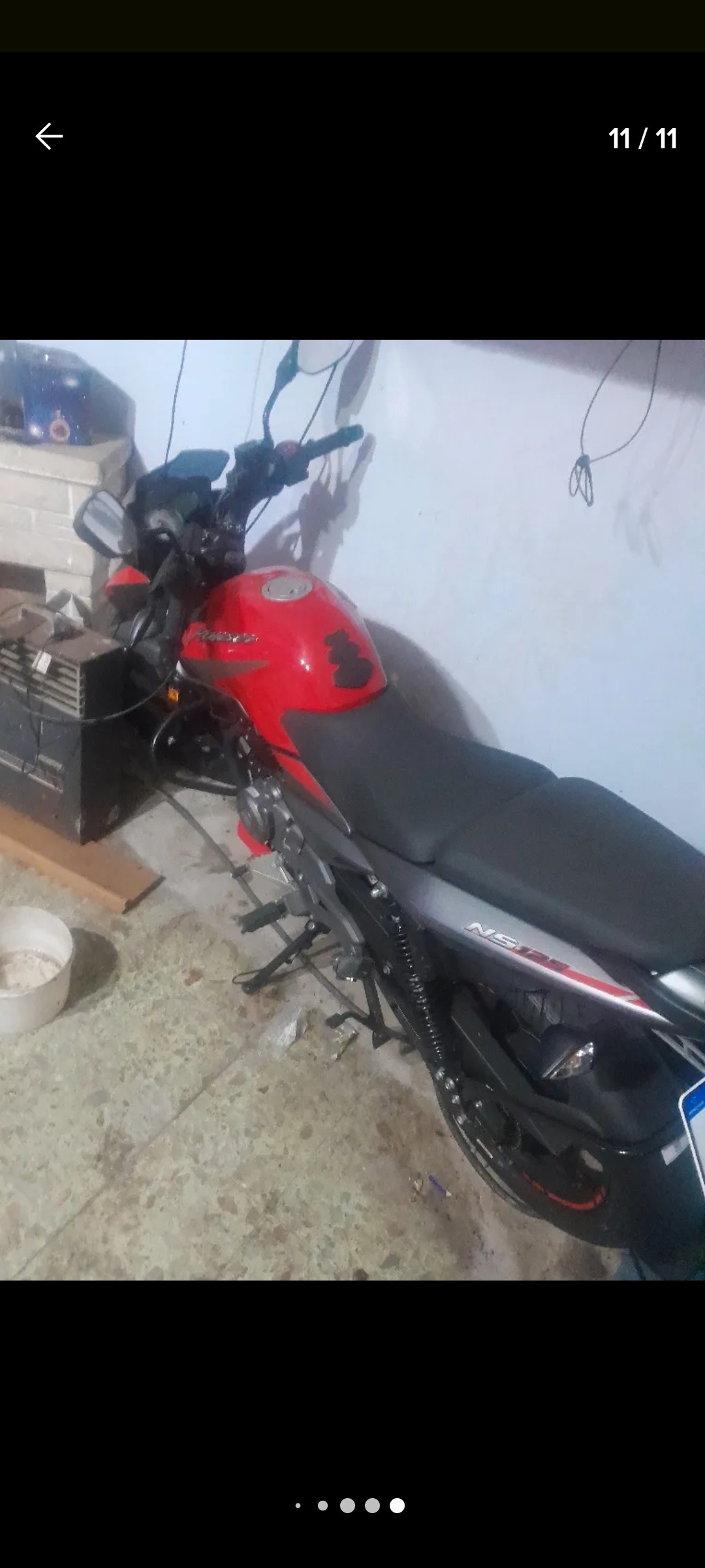Bajaj Rouser ns 125 2023 Rojo: imagen 2