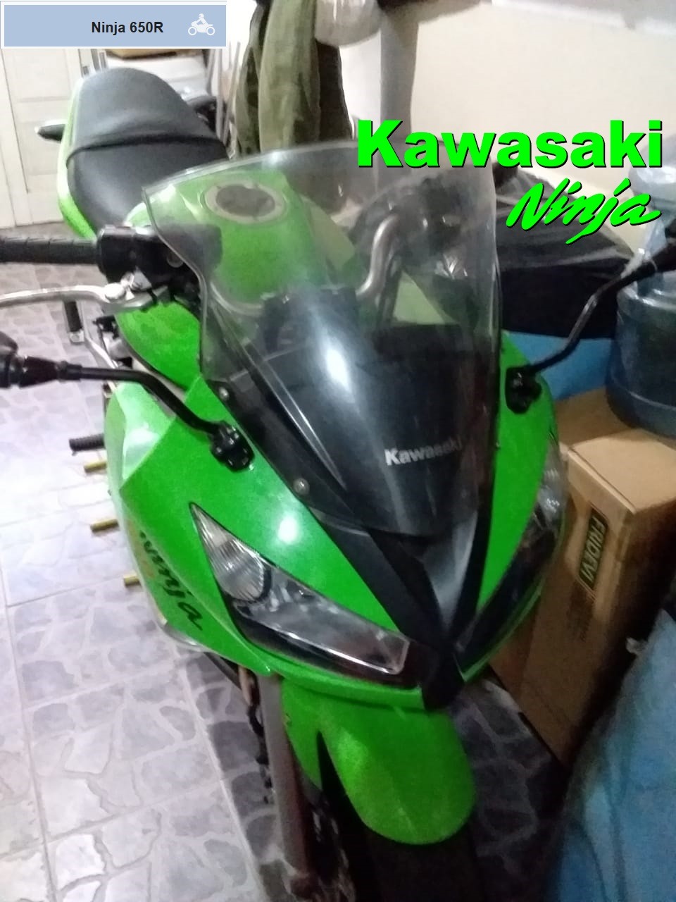 Kawasaki Ninja 650R 2010 Verde: imagen 1