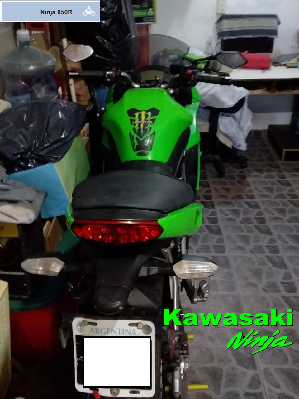 Kawasaki Ninja 650R 2010 Verde: imagen 5